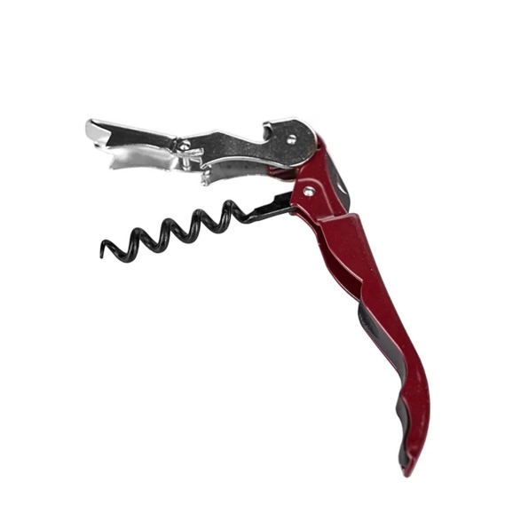 Штопор (Нарзанник) двухступенч. "Пултап`с" сталь нерж, пластик H=15 L=150 В=30мм серебрист., бордо