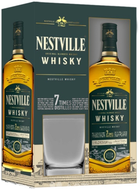 Нествил 0,7 л. 40% п/у + 1 стакан Виски купажированный