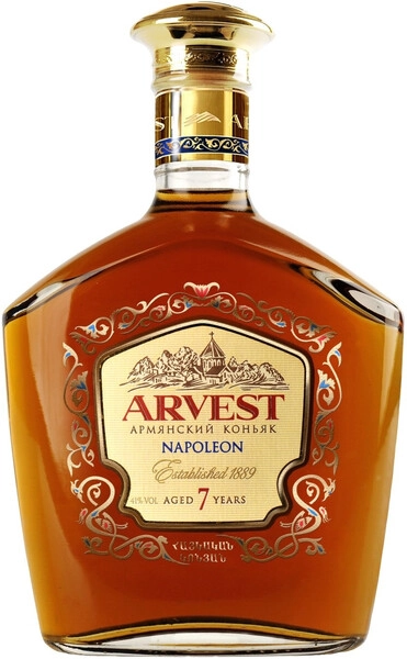 Арвест Наполеон 7 лет 0,35 л. туба 40% Армянский коньяк