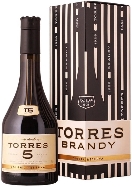 Торрес 5 Солера Ресерва Torres 5 Solera Reserva 0,7л 38%  п/у  Бренди