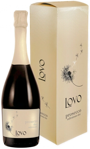 Просекко Лово Миллезимато белое брют в п/у 0,75 л. 10% Вино игристое категории ДОК 