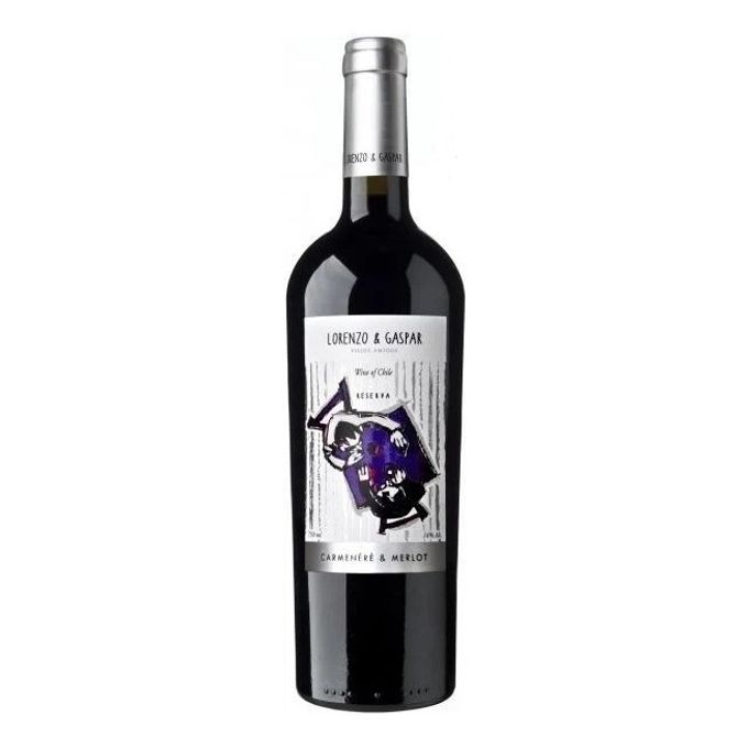 Лорензо энд Гаспар Карменер Мерло Гранд Резерва красное полусухое 0,75 л. 14% Вино выдержанное