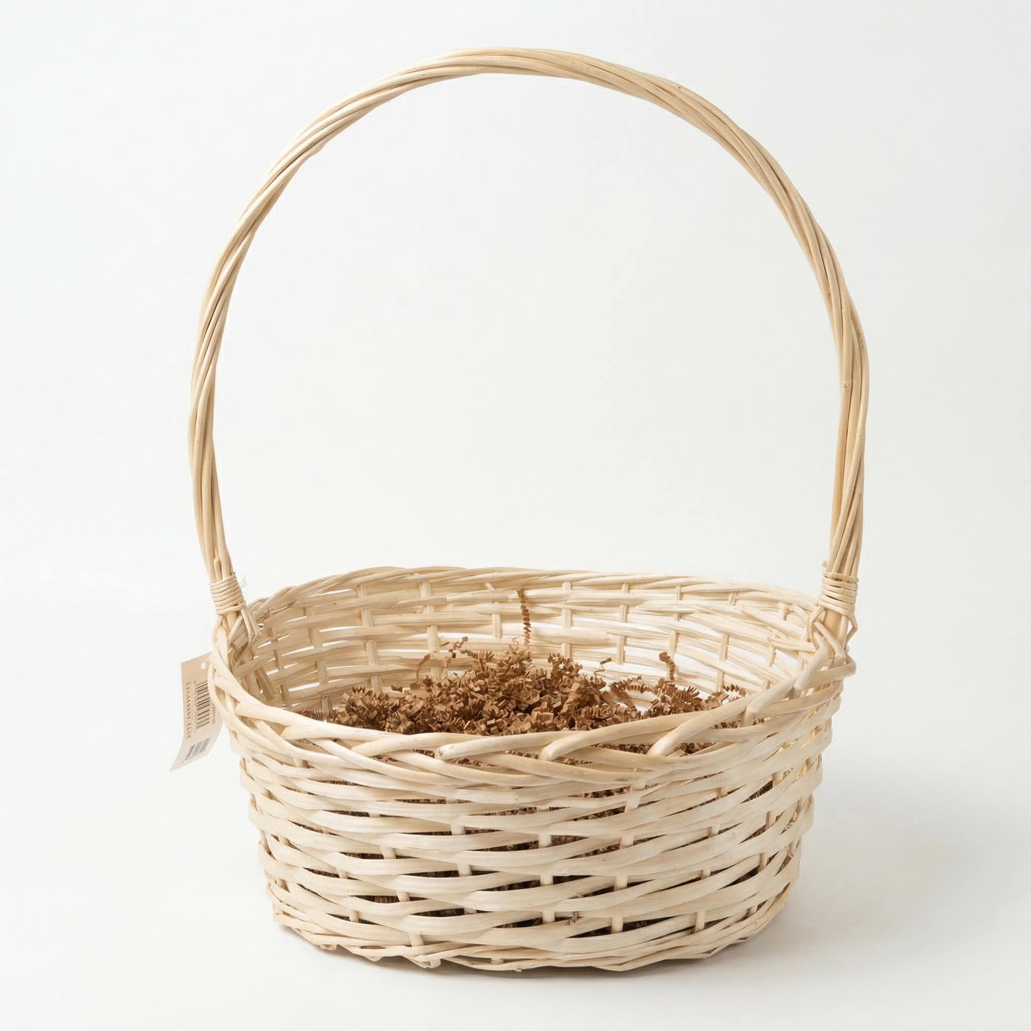 Корзина плетеная (Ива) 37*28 Н17 В31*21 НН48 выбеленный