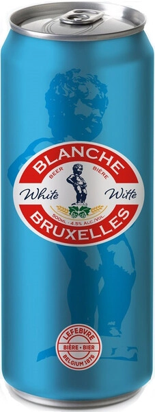 Бланш де Брюссель 0,5 л. ж/бан. 4,5% Пиво светлое пастеризованное нефильтрованное