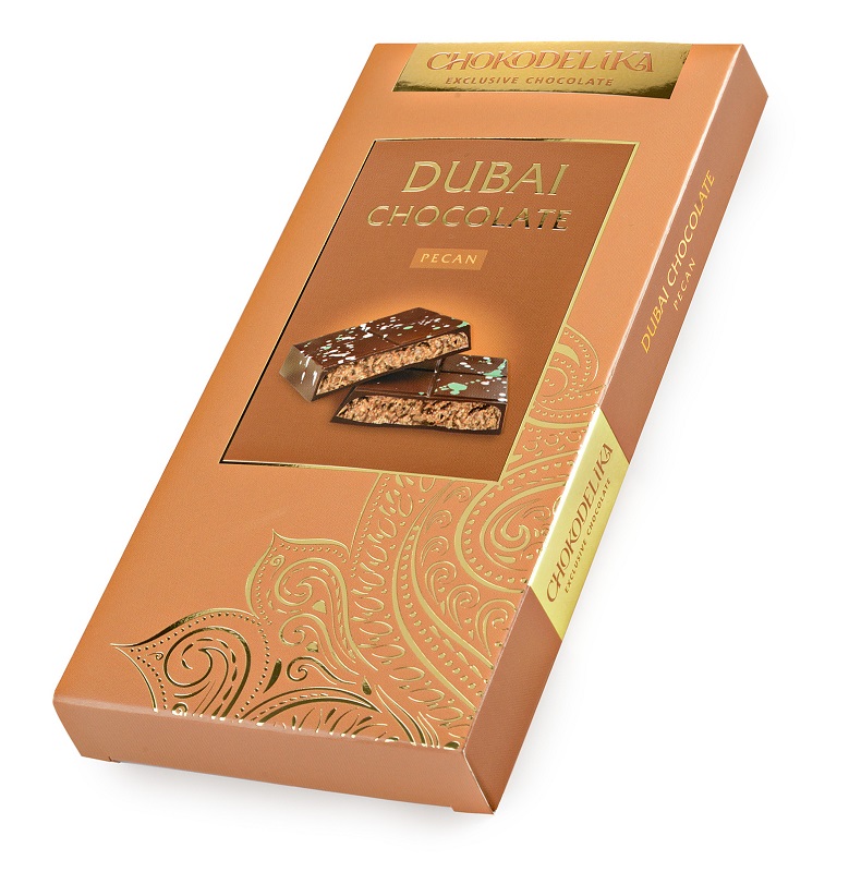 Чокоделика Дубай Пекан 180 г Шоколад темный с начинкой