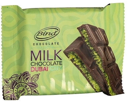 Байнд Шоколадная плитка Дубай 60 г. 