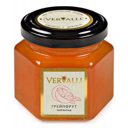 Мармелад Грейпфрут ТМ VERVALLI в банке 120 гр