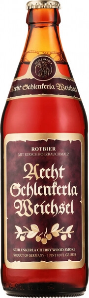 Шленкерла Вайксель копченое на вишне 0,5 л. бут. 4,6% Пиво светлое пастериз. фильтр. 