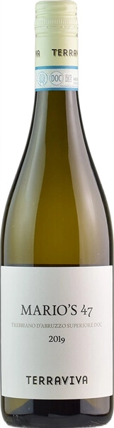 Терравива Марио'с 47 Треббьяно д'Абруццо Супериоре ДОК 2019 сухое белое 0,75 л. 13% Вино сортовое марочное региона Абруццо