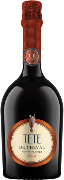 Тет де Шеваль сладкое белое 0,75 л. 12% Российское игристое вино с ЗГУ Кубань. Таманский полуостров выдержанное