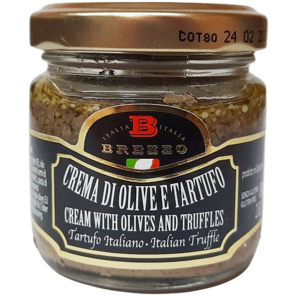 Крем-соус из оливок с трюфелем 80 г. BREZZO