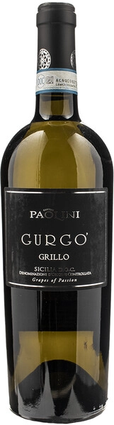Кантине Паолини Гурго Грилло сухое белое 0,75 л. 13% Вино сортовое ординарное