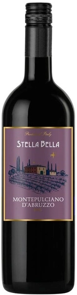 Стелла Белла Монтепульчано д'Абруццо красное сухое 0,75 л. 13% Вино