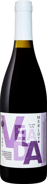 Мерло Велада сухое красное 0,75 л. 11,6% Российское вино с ЗГУ