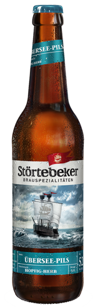Штёртебекер Заморский Пилз 0,5 л. бут. 5,2% Пиво светлое непастериз. фильтров. ячмен.