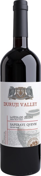 Дуруджи Велли Саперави Квеври сухое красное 0,75 л. 13,5% Вино столовое
