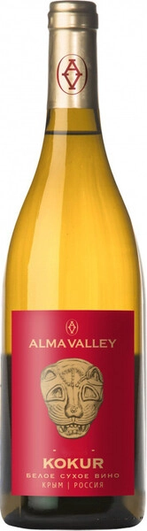 Альма Валей Кокур белое сухое 0,75 л. 14% Российское вино с ЗГУ