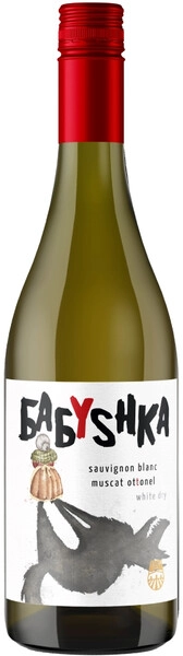 Агора Бабушка белое сухое 0,75 л 11,5% Вино российское с ЗГУ