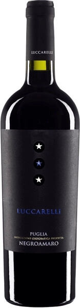 Негроамаро Пулия Луккарелли красное полусухое рег.Пулия кат.IGP 0,75 13%-13,5% Вино защ.геогр.указания