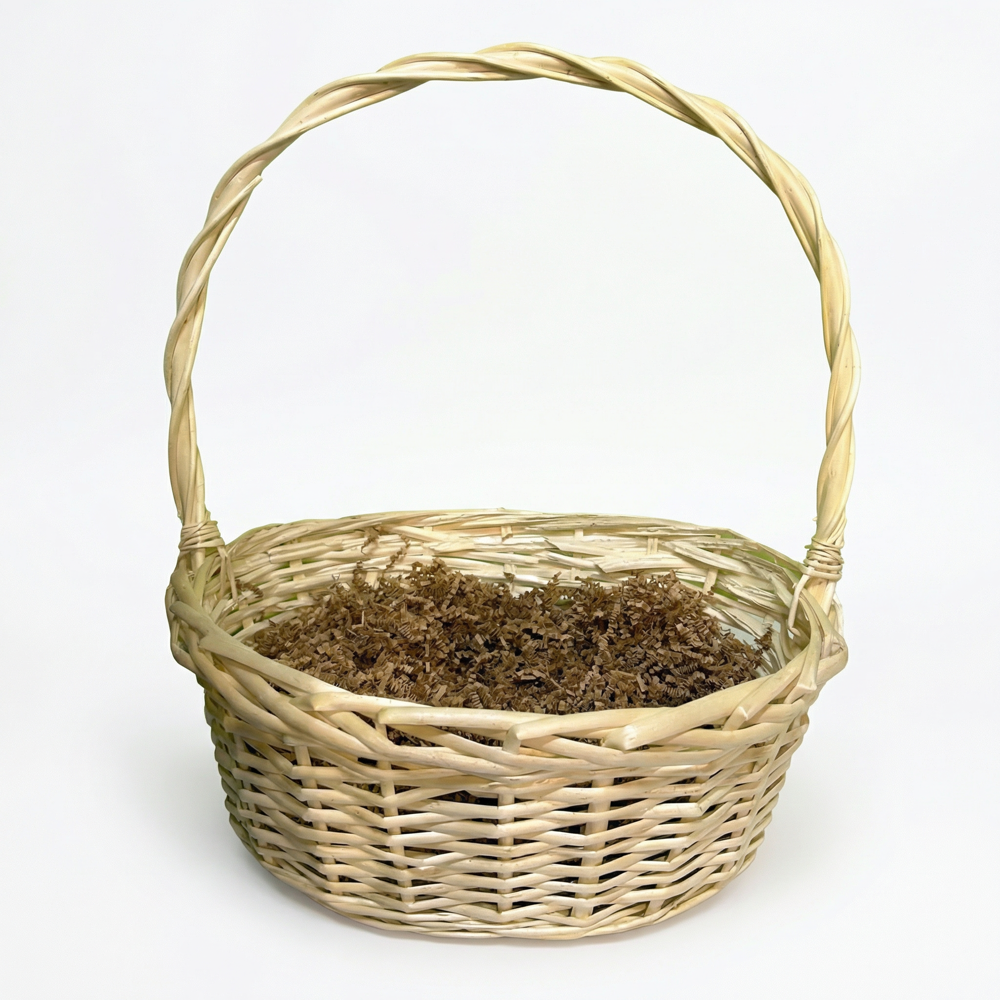 Корзина плетеная (Ива) 35*25*Н14*НН42 В30*20 белый