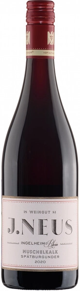 Й. Нойс, Мушелькальк Шпетбургундер  2020 сухое красное 0,75 л. 10% Вино сортовое выдержанное 