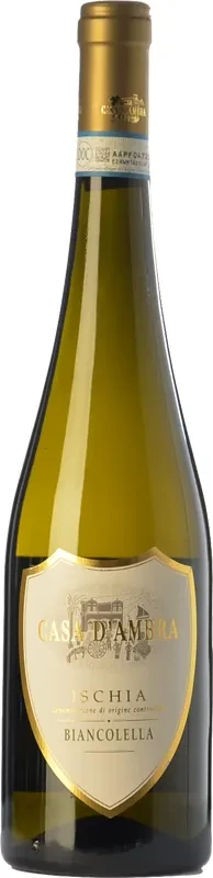 Каза Д'Амбра Искья Бьянколелла ДОК, белое сухое 0,75 л. 12,5% вино