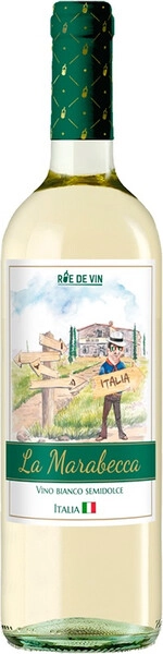 Ла Марабекка полусладкое белое 0,75 л. 10,5% Вино столовое 