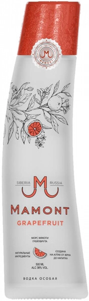 Мамонт Грейпфрут 0,5 л. 38% Водка особая