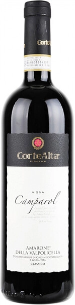 Корте Альта Вигна Кампароль Амароне делла Вальполичелла Классико красное полусухое 0,75л 16,5% Вино ЗНМП региона Венето, категории DOC