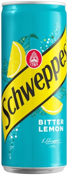 Швеппс Биттер Лимон ж/бан. 0,33 л. Напиток газированный