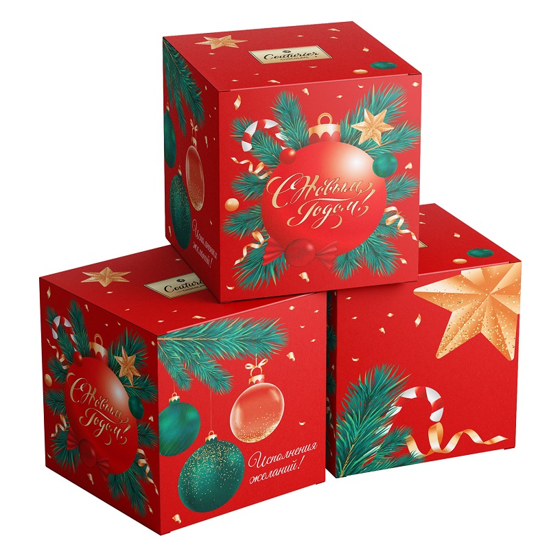 Ассорти Встречаем НГ с начинкой Крем-Шоколад 115 г