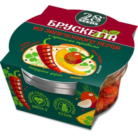 Брускетта из Запеченного перца с пряными травами 150гр