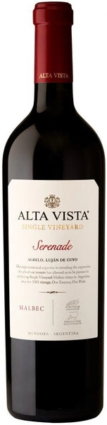 Альта Виста Сингл Виньярд Серенад Мальбек красное сухое 0,75 л. 15% Вино 