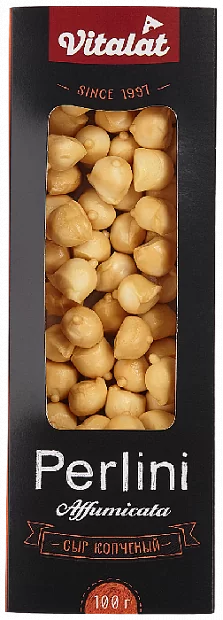 Перлини сыр копченый 40%  100г Vitalat 