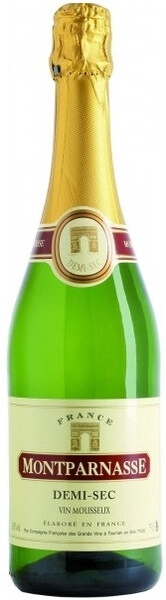 Монпарнас белое полусладкое 0,75л 10,5% Вино игристое