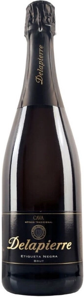 Кава Делапьер Этикета Негра Брют белое брют 0,75 л. 11,5% Вино игристое ЗНМП региона Кава