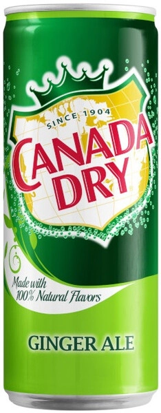 Канада Драй Джинер Эль ж/бан. 0,33 л. Напиток безалкогольный газированный