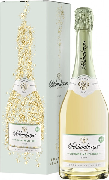 Шлюмбергер Грюнер Вельтлинер Классик белое брют 0,75 л. 12% Вино игристое выдержанное