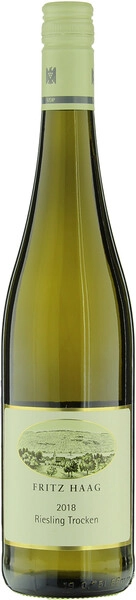 Фриц Хааг Рислинг Трокен 0,75 л. 12%Вино ЗГУ из региона Мозель полусухое белое 