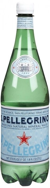 Сан Пеллегрино Газированная ПЭТ 1 л. Вода минеральная