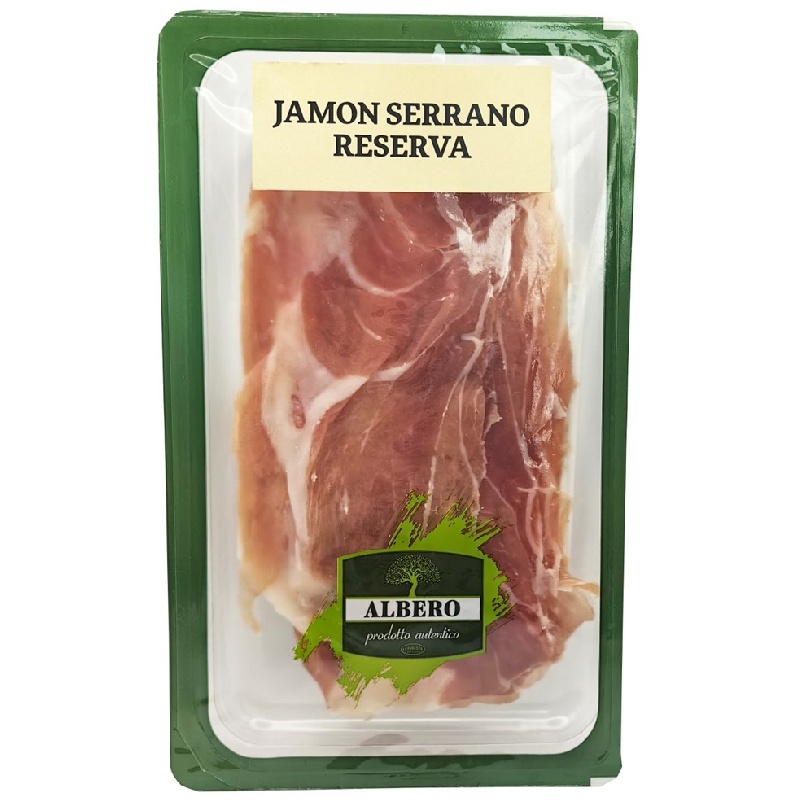Окорок сыровяленый Хамон Серрано Резерва Albero нарезка 50 г Продукт мясной из свинины