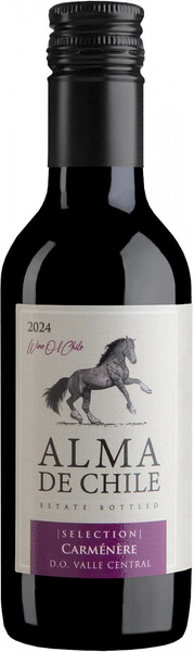 Альма де Чили Карменере красное сухое 0,188 л. 12,5% Вино ординарное сортовое