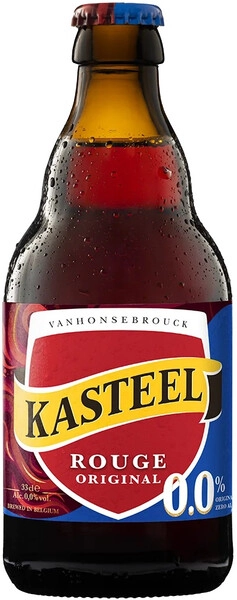 Кастель Руж 0,33 л. бут. Пиво безалкогольное красное нефильтрованное 