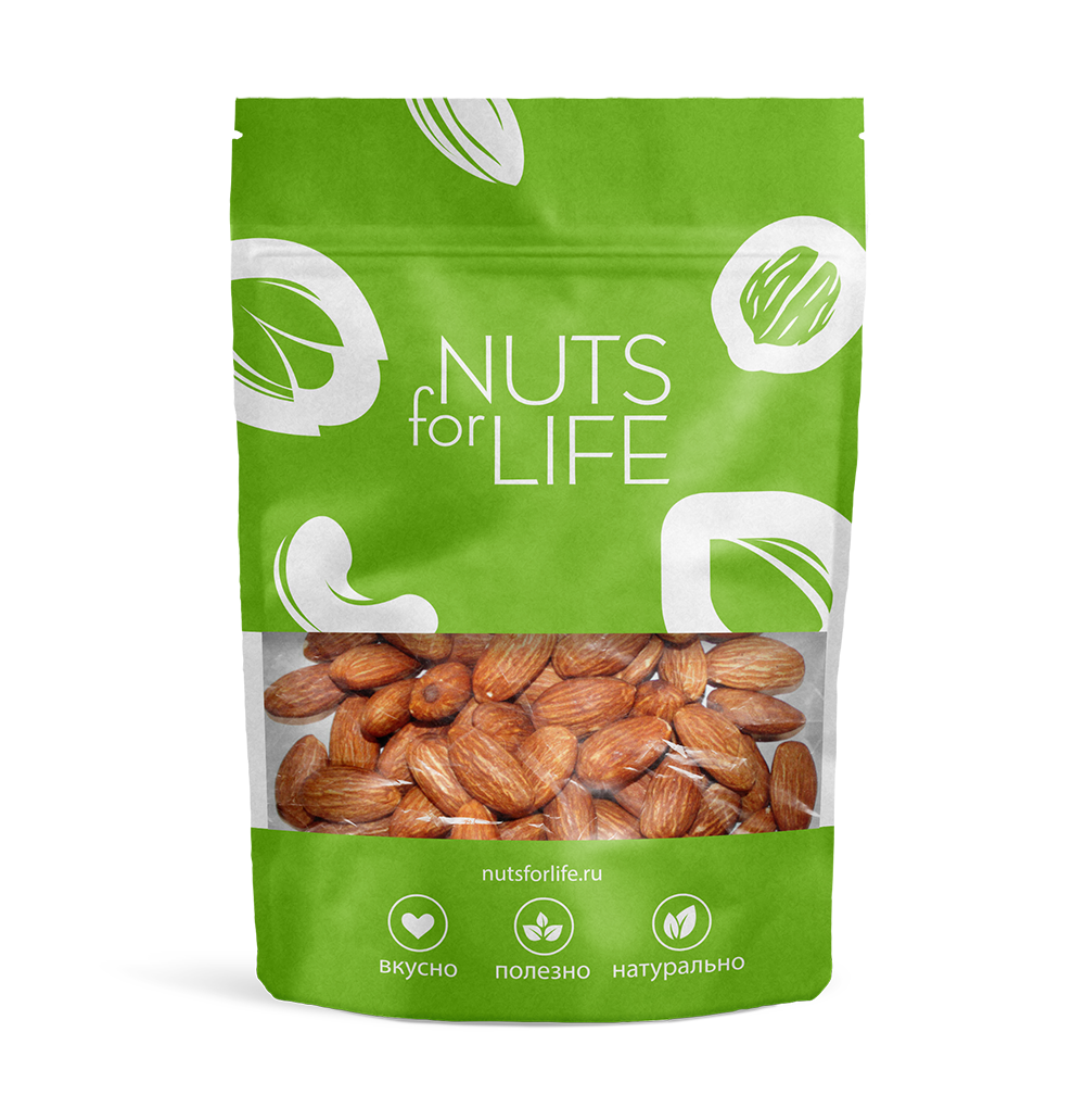 миндаль обжаренный nuts for life 100 г картинка
