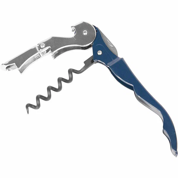 Штопор (Нарзанник) двухступенч. "Пултап`с" сталь нерж, пластик H=15 L=150 В=30мм серебрист., темн.син