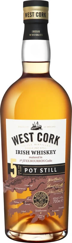 Вест Корк Сингл Пот Стилл 0,7 л. 43% Виски ирландский купажированный