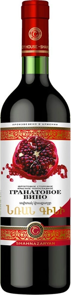 Шахназарян Гранат полусладкая 0,75 л. 12,5% Плодовая алкогольная продукция