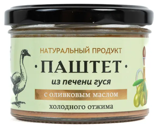 Паштет из печени гуся с оливковым маслом 150 г. ст/бан