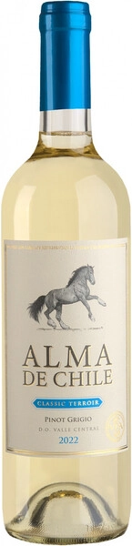 Альма де Чили Классик Терруар Пино Гриджио сухое белое 0,75 л. 12,5% Вино ординарное сортовое 