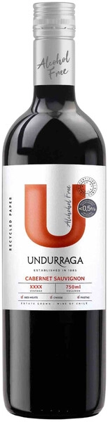 Ундуррага Каберне Совиньон 2024 полусладкое 0,75 л. 14% Вино безалкогольное 